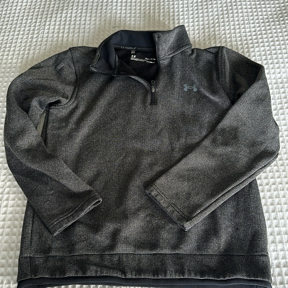 Boys loose cut cold gear golf quarters zip